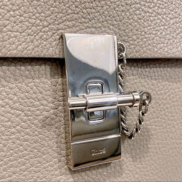 Chloe Drew Small  Shoulder Bag Motty Grey - Picture 9 of 10